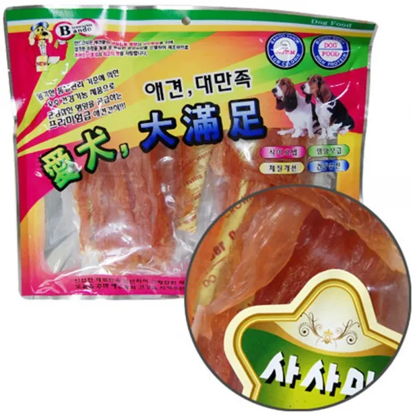 반려숍간식 훈련중독 댕댕이사사미 강아지육포, 1개