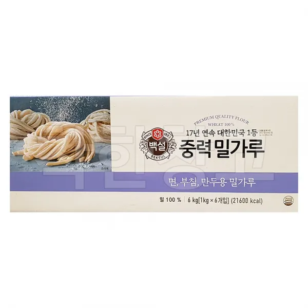 백설 중력밀가루 1kg X 6 코스트코 6개입