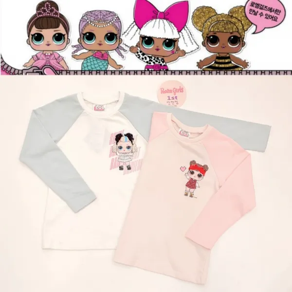 로엠걸즈 1st 세일시작~ 2019 Fw Lol 반전 헤어 변신 ~심플 라글란 긴팔 티 엘오엘