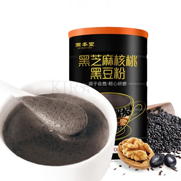 Kirahosi 중국식품 고본당 흑지마핵도분 검은깨 호두제품 식사대응 인스턴트 22호 Ar 600g X 1통