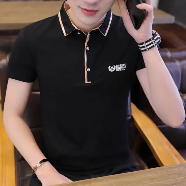 심쿵 심쿵패션 슬림핏 남성 터틀 티셔츠