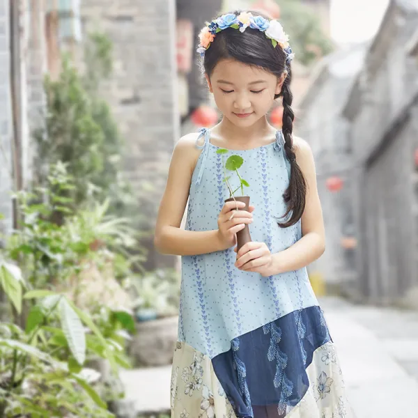 Bear 패치워크 원피스 짜집기 의상 여자 누더기 패션 Gc 000080615