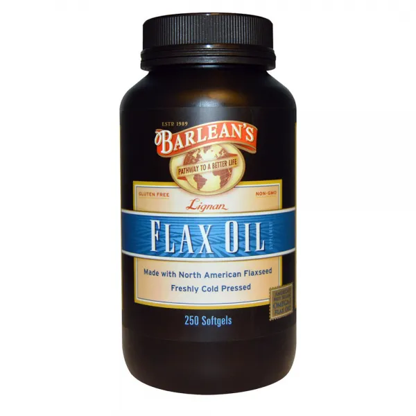 Barleans 발린스 리그난 플랙스 시드 아마씨 유 오일 250정 Lignan Flax Oil, 1개