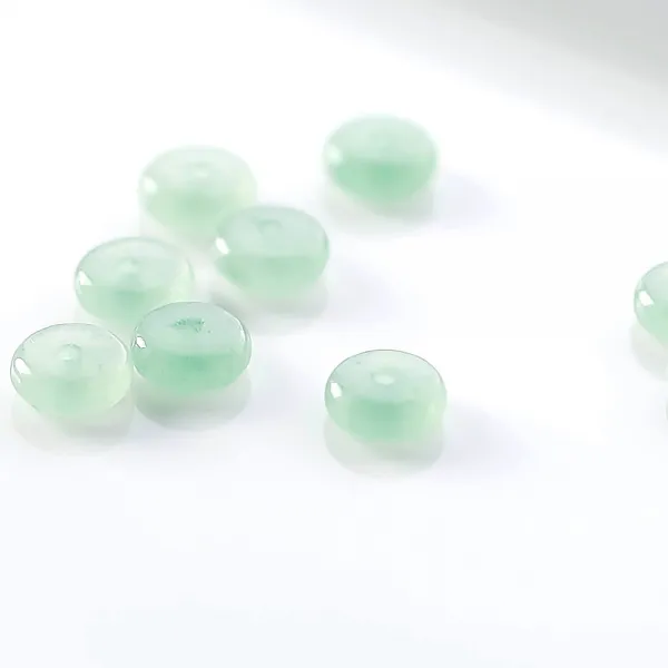 가배리본 천연옥 원형 비즈 6x2.5mm 원석 팔찌구슬 원형구슬, 20알