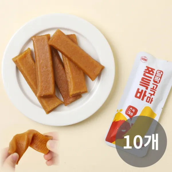 [다신샵] 달짝고구마 쫀득바 3개 / 국내산 고구마말랭이