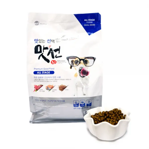 맛선 작은 알갱이 사료 개사료 강아지사료 중소형견 5kg, 맛선) 작은 알갱이 5kg