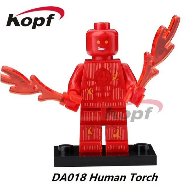 해외직구 싱글 슈퍼 히어로즈 소방관 수리공 슈퍼맨 데드풀 플래시 릭 모티 빌딩 블록 어린이 선물 장난감 Da0 Da018 Without Box