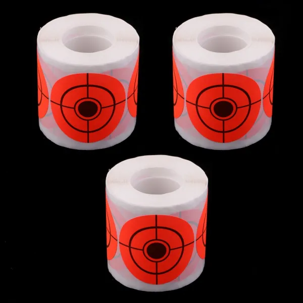 ZLD 총격 사건 연습을위한 750 팩 총격 사건 표적 주황색 자동 접착 2inch, As Described