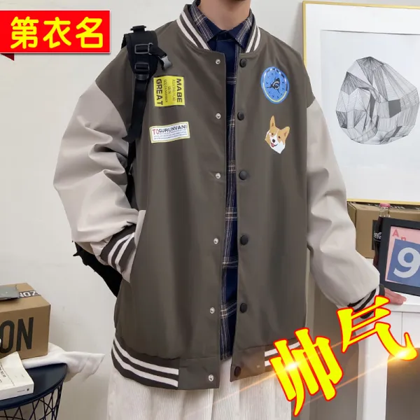 코트 남성마자켓 트렌드 겨울 가을 옷 야구복 카고 중국식홑저고리