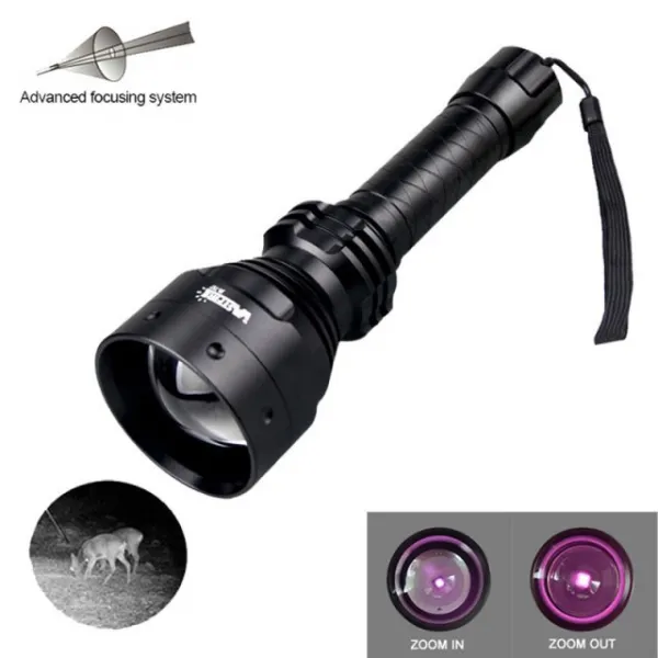T67 IR 850nm Zoomable 야간 사냥 손전등 전술 적외선 방사선 Lanterna illuminator 30mm Socpe 레일 마운, 01 Package A