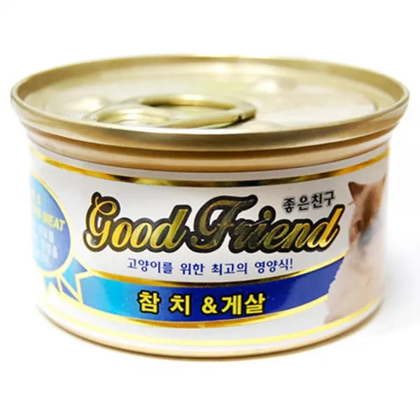 길냥이 길들이기 참치 캔사료 간식 맘마 주식캔 애묘, 1개