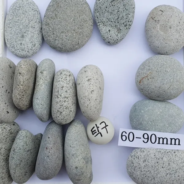 납작돌60-90mm 1봉(3kg)-자갈공명