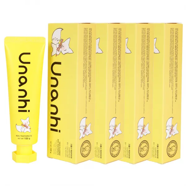 유난히 또바기치약 천연블루배리향 고불소 어린이치약, 4개, 100g