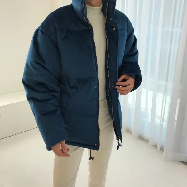 아르페 남자 겨울 모던 벨벳오리털패딩 3컬러