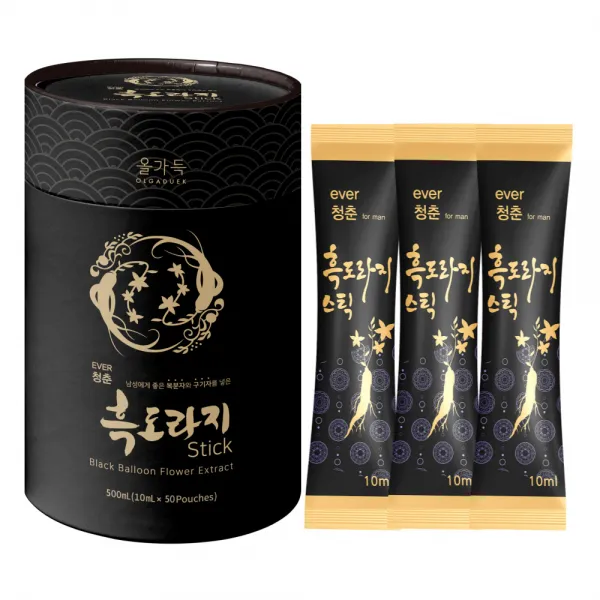 에버청춘 흑도라지청 스틱 50포 흑도라지진액 구증구포, 에버청춘 흑도라지청스틱50포