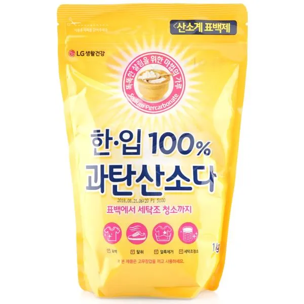 ♪앵콜상품♬♩ 얼룩제거 세탁조청소 계제 표백탈취 한입 과탄산소다 1kg (tM♩j†), 1개, ♬본 상품 선택하기_JustQ™