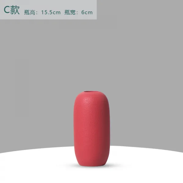 에그플래닛 직매 경덕진 도자기 화병 현대 인스 심플 크리에이티브 스몰 프레쉬 하나 레드 X타입