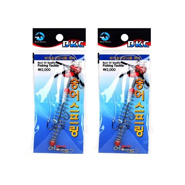 백경 숭어 낚시채비(바다 숭어 스프링 바늘 BK-857), 숭어스프링채비{8806385359311}