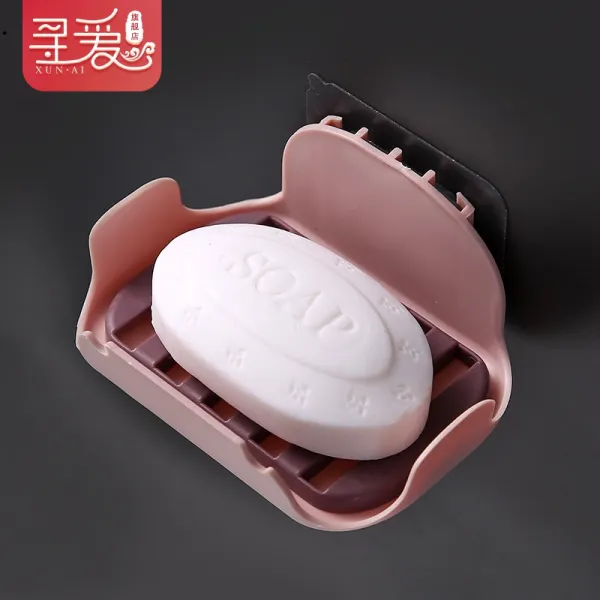직 공비 케이스 점착메모지SSN 물빠짐 헴라인 독창적 더블레이어 비닐 플라스틱 방수 흡벽식, 레드