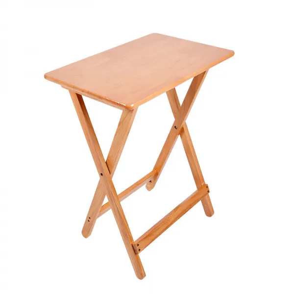 접이식식탁 접이식테이블 밥상 작기 쉽다 주택구조 휴대용 식탁 가정용 책상 공부책상 실목 컴퓨터테이블 C01 소나무 T04 원목색 604075