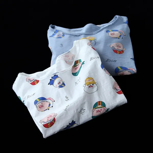 여성 캐릭터 프린트 반팔 티셔츠 서결원창 문예백합 캐릭터 순면 반팔 티셔츠 여 여름 상