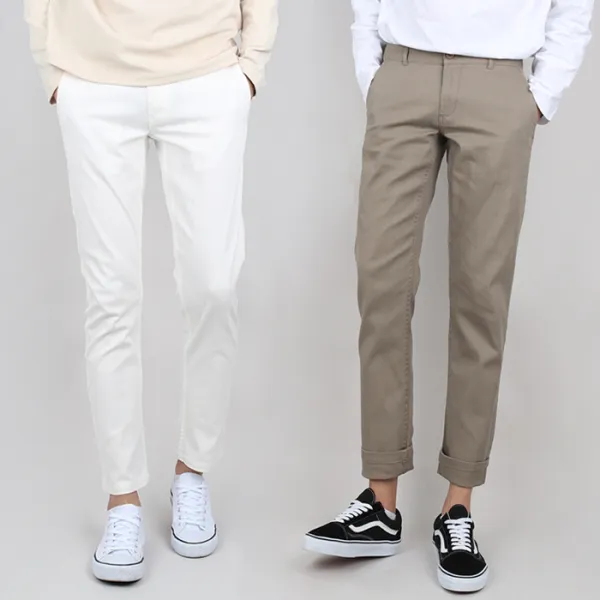 프레젠트 남성용 댄디 스판 치노 면바지 PRWSPT