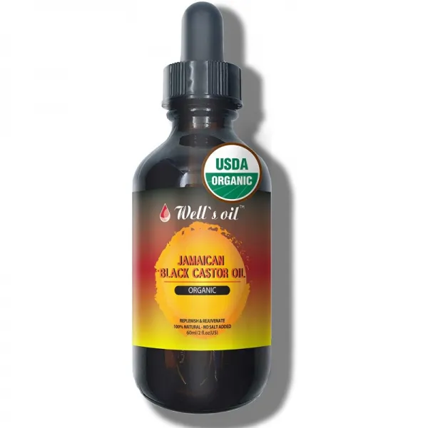 웰스 100% 순수 자메이카 블랙 캐스터 오일(2oz) 100% 순수 콜드 프레시 노염 모발에 딱 맞는 헤어 속눈썹 성장 건조하고, 1, 단일옵션