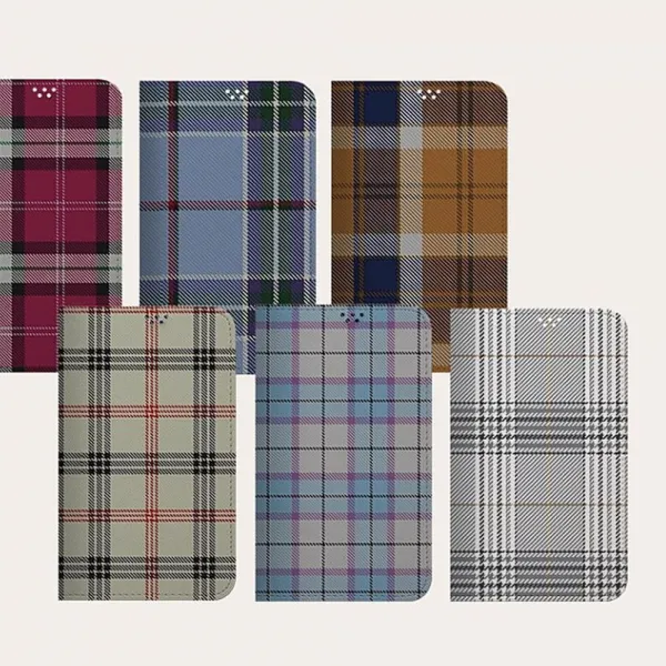 덕&컴 갤럭시노트9 N960 플립 커버 체크패턴 젤리케이스 하드케이스