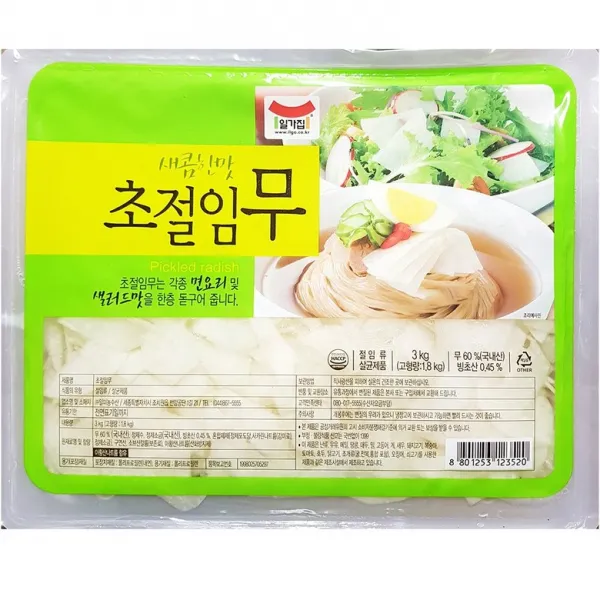 일가집 식자재마트 일가 초절임무 3kg, 일가 초절임무 3K