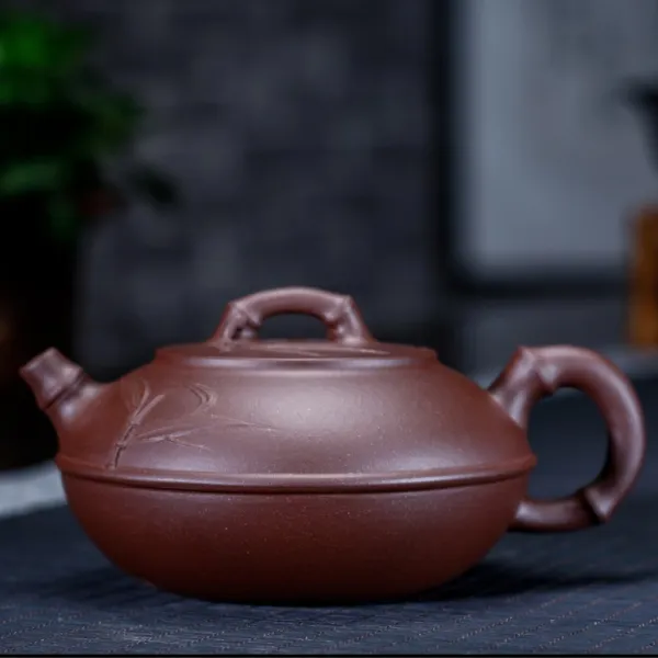 호화랑 다관 중국 전통 수공예 차도구 자사호 보이차 도자기 찻잔 다기세트 합환죽절호 350ml 차주전자 Tt408