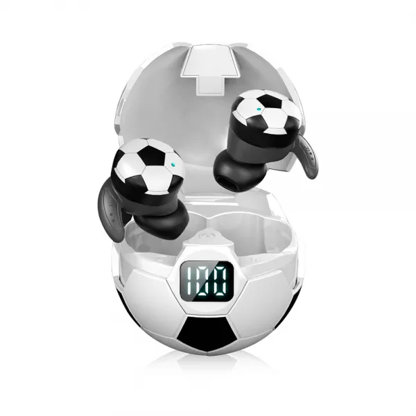 FT01 신형 월드컵 축구화 led 이어폰 무선게임 이어폰 tws 이어폰 이어폰 연결기:c형 색상:흑백이 섞이다