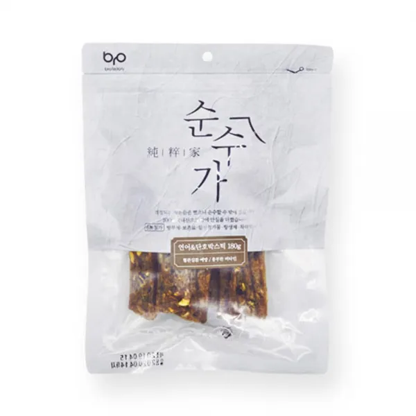 Basket7 연어 단호박스틱 180g 수제간식 피부 건강관리 별식, 1개