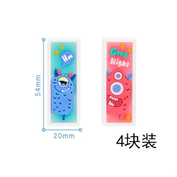 터닝메카드지우개 유능한 배가 고프다 작은 악마 점적 플라스틱 고무 입체 타입 학용품지우개 사용 코끼리 3930038346, 악마 드롭 고무 /4블럭