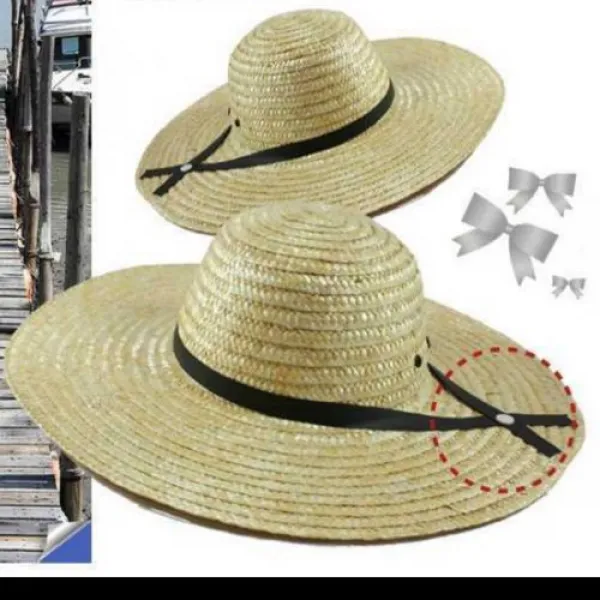 밀짚모자 챙지름45cm 농활 여행 바캉스 8813