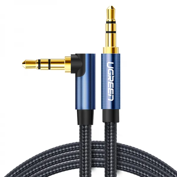 오디오케이블 그린유니버스 aux 오디오 라인 차량 탑재 3.5mm 공대공 동통용 컴퓨터 이어폰 저음포 양방향 도킹 aus 플러그 카 스피커 양끝에 데이터 연결, 01 0.5미【블루블랙】-녹색 연합 정품은 10년간 품