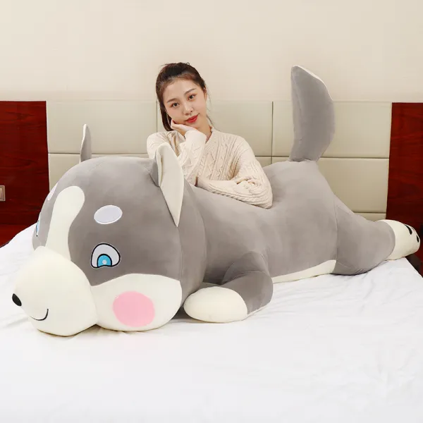 해외 귀여운 시바견 뽀글이 피규어 여아 베갯잇 인형 침대 인형 크기-75341, 옵션04, 03.60센티 지퍼 타입쑥가방(동갑