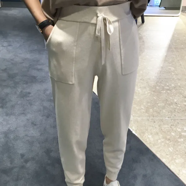 리틀마켓 배기핏 카고 밴딩 니트 조거팬츠 Pi10a9 