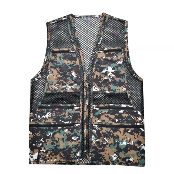 심비오즈 남성 어깨 망사조끼 작업조끼 단체조끼 배달조끼 주머니조끼 택배조끼 디지털블랙