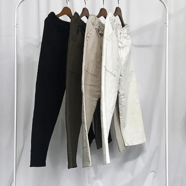 희상장 남자 편하고핏이이쁜 스판면바지 크롭밴딩 와이드팬츠