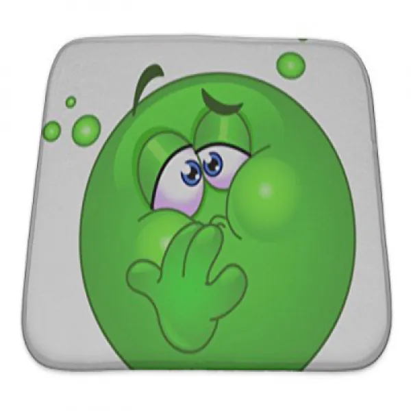 Gear New Nauseous Emoticon Bath Rug Mat No Slip Microfiber Memory Foam 새로운 구역질 이모티콘 목욕 깔개 매트를 미끄러짐 M, nullSET