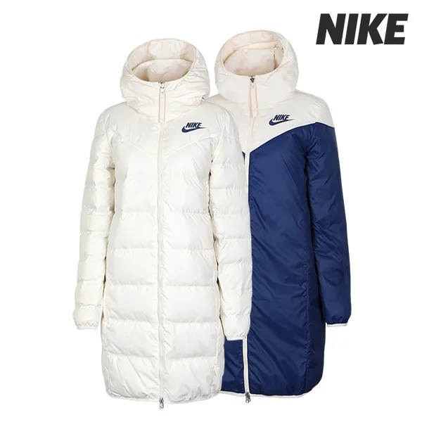 나이키 우먼스 다운 필 양면 패딩 파카 자켓 (939440-110)