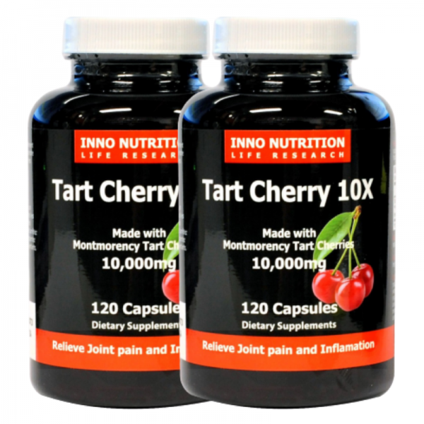 이노뉴트리션 캐나다 타트 체리 10배 농축 10000mg 몽모랑시 120정 X 2병 묶음 4개월분 120정 2개월분 