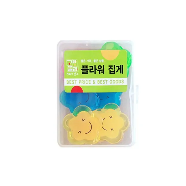 고랑몰라 팬시 플라워 집게 6p 35mm