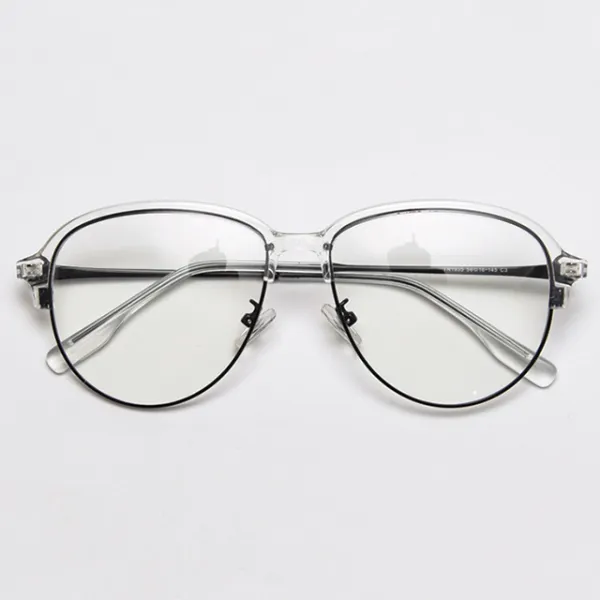 레트로 오버사이즈 투브릿지 보잉 하금테 투명안경테 1935