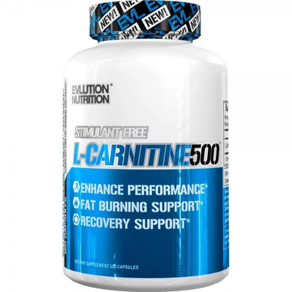Evlution Nutrition L- 카르니틴 500 각 서빙 각성제 캡슐에 함유 된 500 mg의 순수 L 카르니틴 (120 회 분량), 단일상품