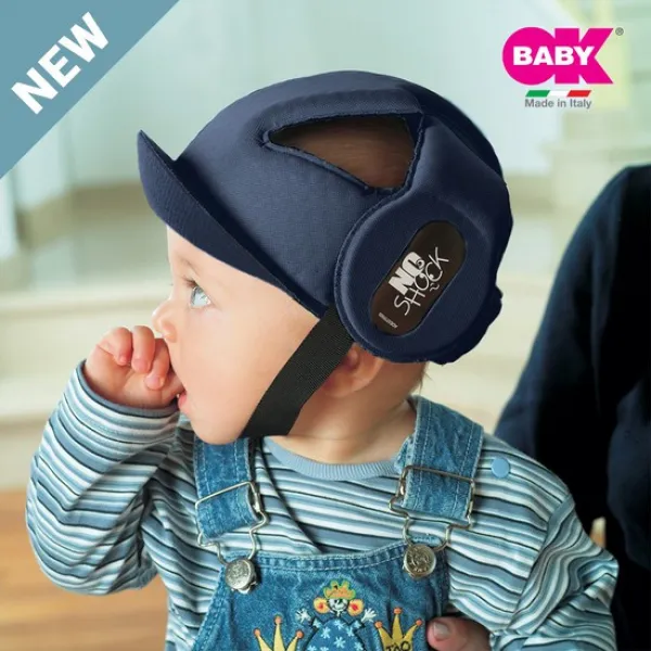  오케이베이비 노샥 헬멧형 아기 머리보호대 색상선택 /통기성우수/48g초경량/머리쿵방지 네이비
