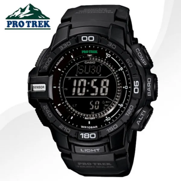 정품[CASIO][프로트렉] PRG-270-1A LED오토라이트 월드타임 고도계 기압계 등산 아웃도어시계 최강자