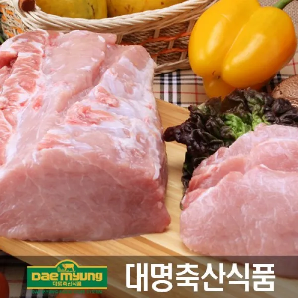대명축산식품 돼지 등심, 덩어리, 500g