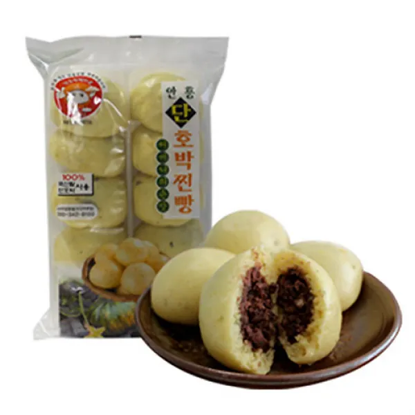 안흥찐빵(합) 우리팥 수제 단호박찐빵 500g (10입) x 봉