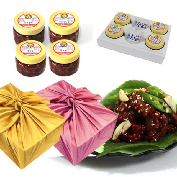 강경영진젓갈 강경젓갈 명절선물세트 12종 선물세트, 1세트, 오징어젓 500g + 낙지젓 500g + 명란젓 500g + 창란젓 500g